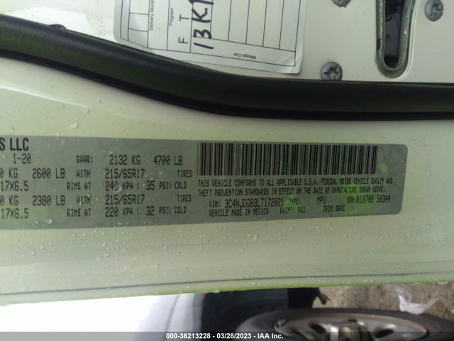 3C4NJDDB3LT172021 Jeep Compass Trailhawk
