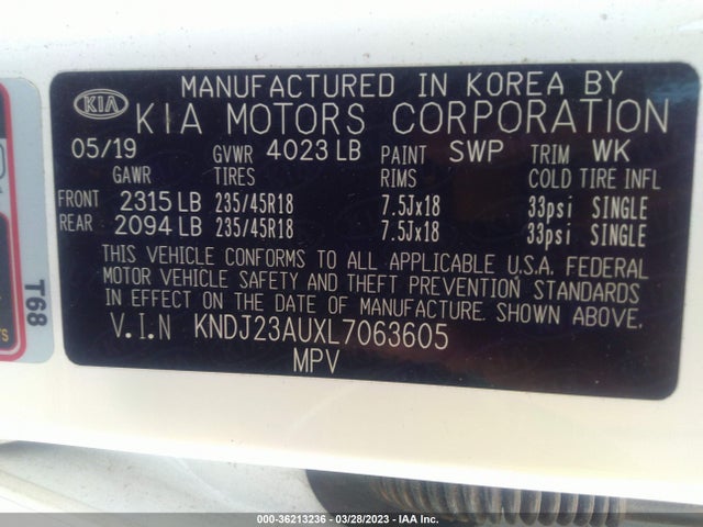 KIA Soul X-line 2020 KNDJ23AUXL7063605 Image 9