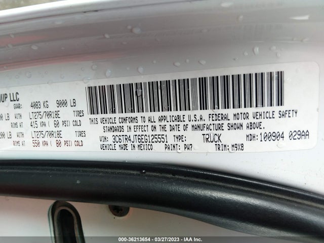 RAM 2500 Slt 2014 3C6TR4JT6EG125551 Image 9
