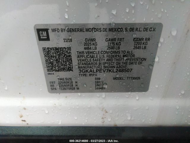 3GKALPEV7KL248507 GMC Terrain Slt