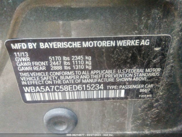 WBA5A7C58ED615234 BMW 5 Series 528i Xdrive