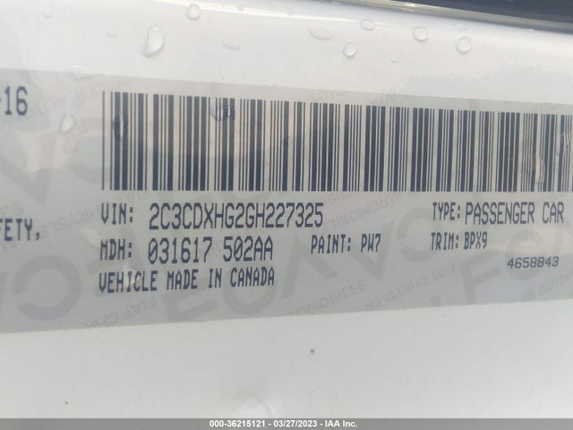 Dodge Charger Sxt 2016 2C3CDXHG2GH227325 Image 9