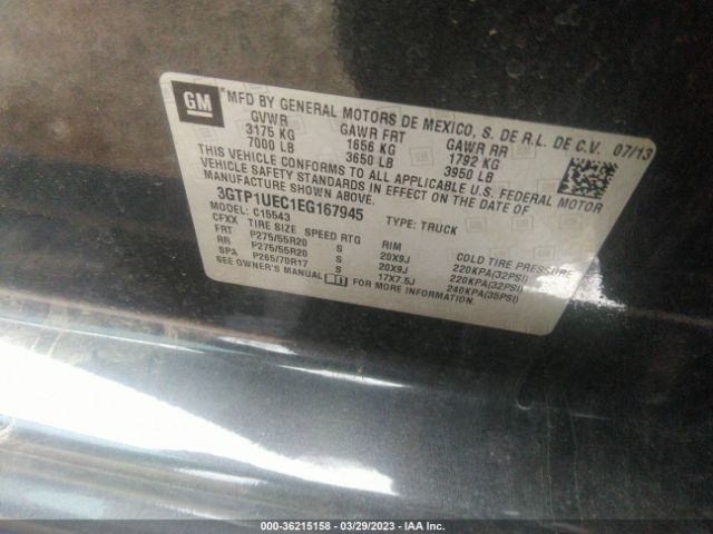 3GTP1UEC1EG167945 GMC Sierra 1500 Sle
