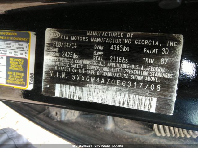 5XXGM4A70EG317708 KIA Optima Lx