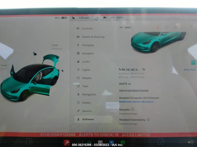 Tesla Model 3 Long Range 2018 5YJ3E1EB8JF122266 Image 9
