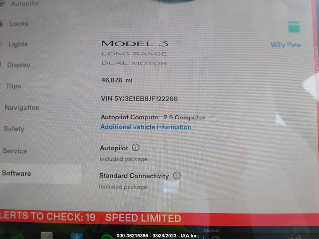 Tesla Model 3 Long Range 2018 5YJ3E1EB8JF122266 Image 11