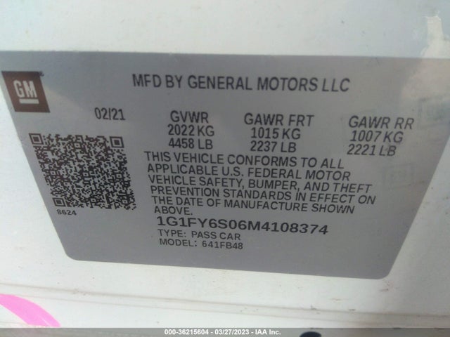 Chevrolet BOLT EV LT 2021 1G1FY6S06M4108374 Image 8