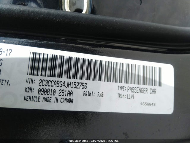 2018 CHRYSLER 300 300S VIN: 2C3CCABG4JH152756