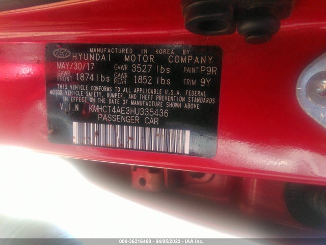 Hyundai ACCENT SE 2017 KMHCT4AE3HU335436 Image 11