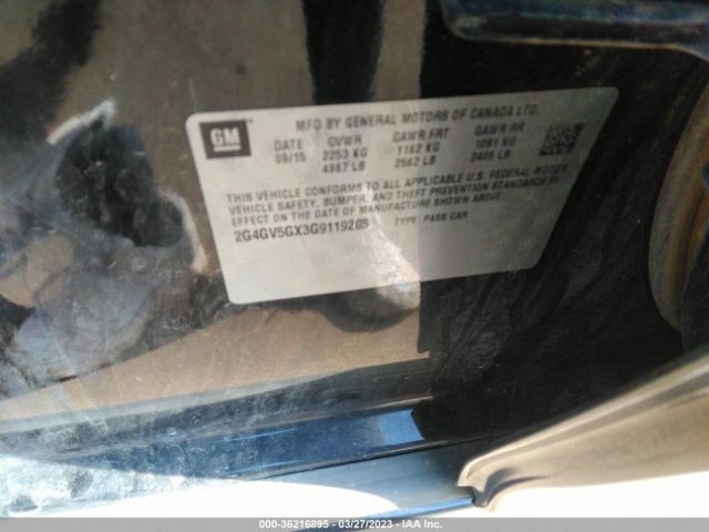 2G4GV5GX3G9119205 Buick REGAL GS