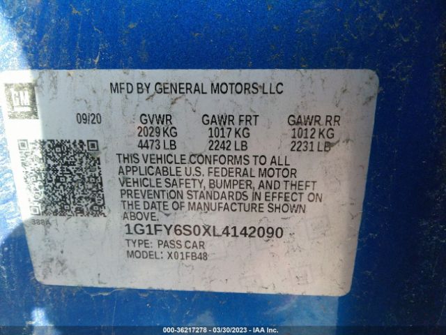 2020 CHEVROLET BOLT EV 1G1FY6S0XL4142090 Photo 8