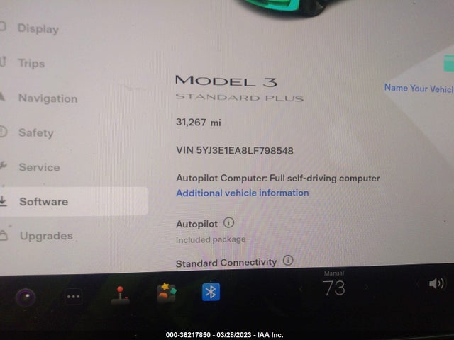 Tesla Model 3 Standard Range 2020 5YJ3E1EA8LF798548 Image 8
