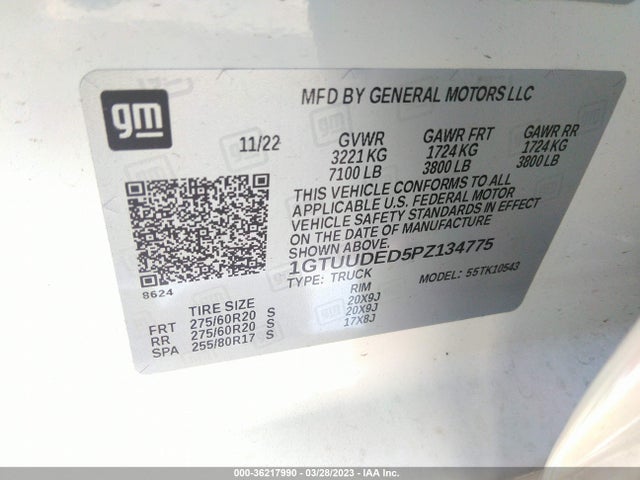 GMC Sierra 1500 Slt 2023 1GTUUDED5PZ134775 Image 9