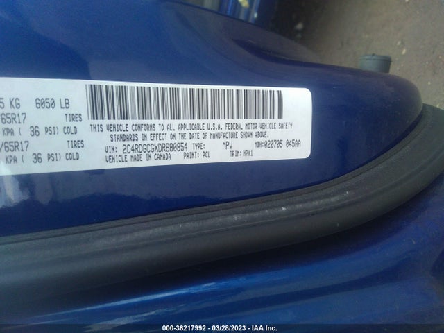 Продажа на аукционе авто 2013 Dodge Grand Caravan Sxt, vin: 2C4RDGCGXDR680854, номер лота: 36217992