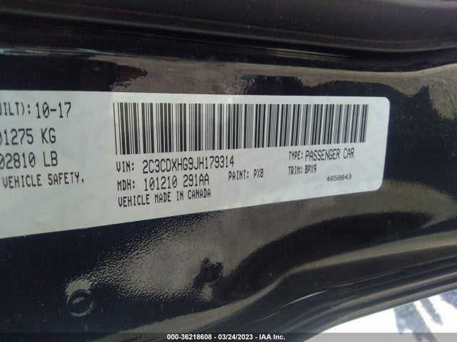 Dodge Charger Sxt Plus 2018 2C3CDXHG9JH179314 Image 9