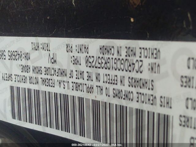 2C4RDGCG1GR357250 Dodge Grand Caravan Sxt