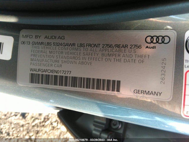 WAUFGAFCXEN017277 Audi A6 3.0t Premium Plus