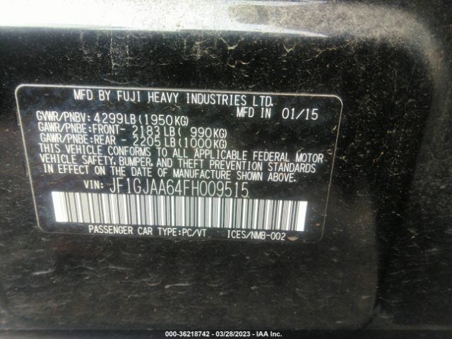 JF1GJAA64FH009515 Subaru IMPREZA SEDAN