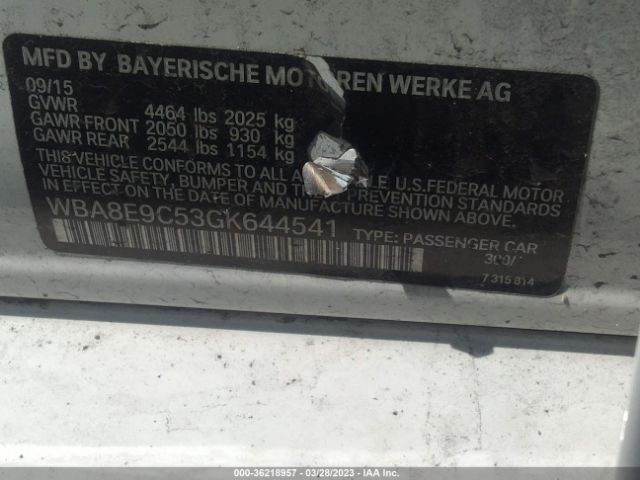 WBA8E9C53GK644541 BMW 3 Series 328i