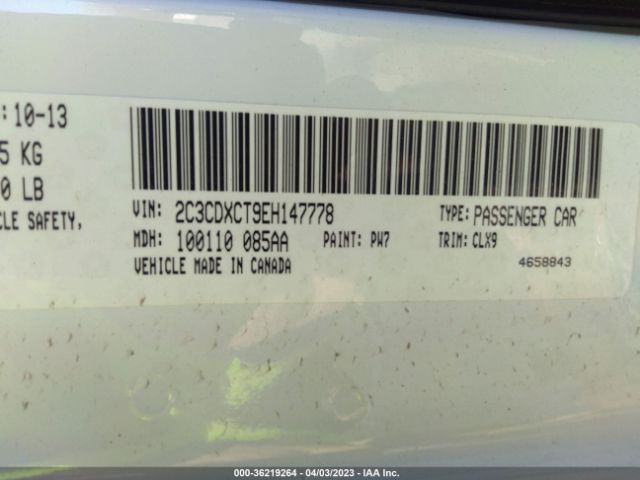 2C3CDXCT9EH147778 Dodge Charger Rt Plus