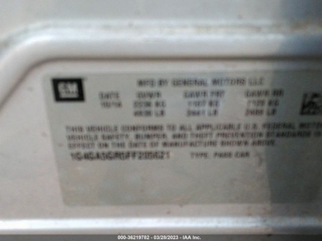 1G4GA5GR5FF205621 Buick Lacrosse Base