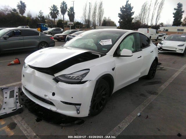 Tesla Model Y Long Range 2021 5YJYGDEEXMF095586 Image 2