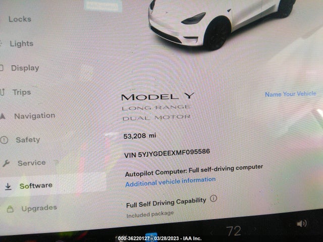 Tesla Model Y Long Range 2021 5YJYGDEEXMF095586 Image 8