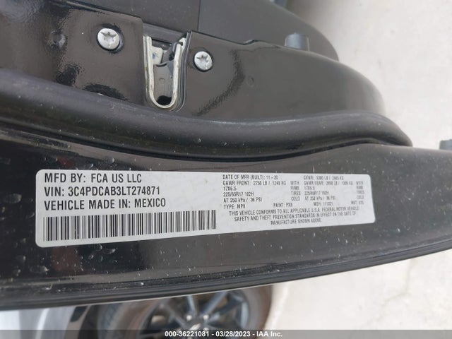 Dodge Journey Se Value 2020 3C4PDCAB3LT274871 Image 10