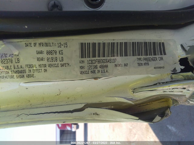 Dodge DART SXT 2016 1C3CDFBB3GD645137 Image 9