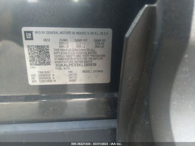 3GKALPEV1KL160939 GMC Terrain Slt