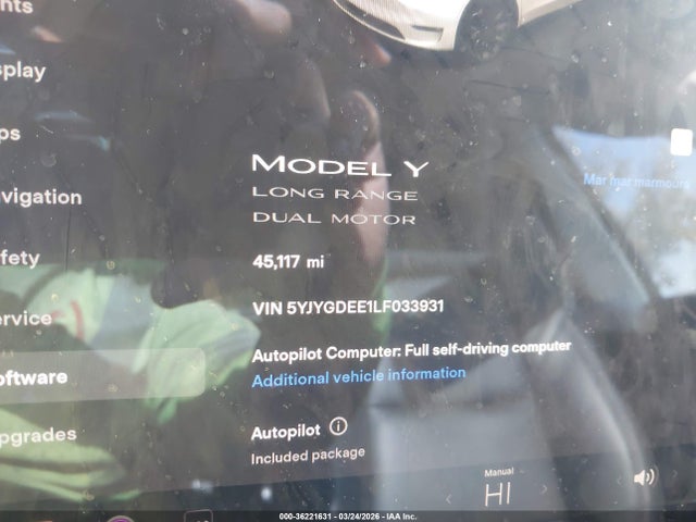 2020 TESLA MODEL Y 5YJYGDEE1LF033931 Photo 6