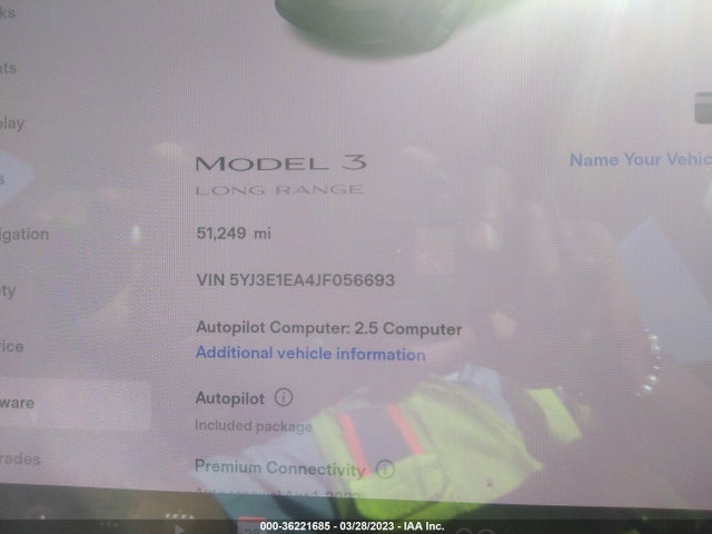 Tesla Model 3 Range Battery 2018 5YJ3E1EA4JF056693 Image 8
