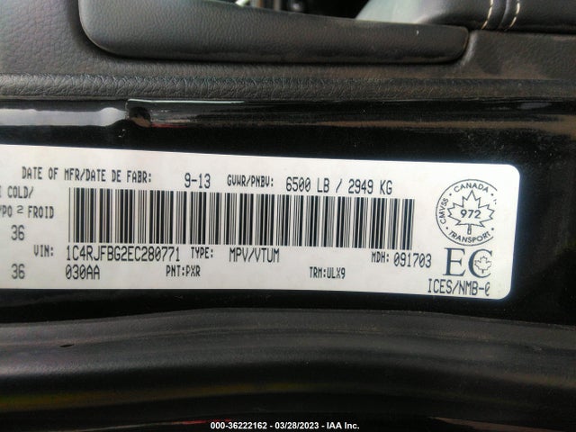 1C4RJFBG2EC280771 Jeep Grand Cherokee Limited
