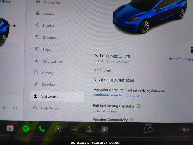 Tesla Model 3 Range Battery 2018 5YJ3E1EA7JF018200 Image 10