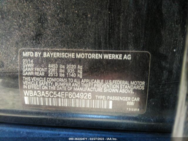 WBA3A5C54EF604926 BMW 3 Series 328i