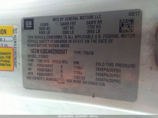 1GTN1LEC4HZ903587 GMC SIERRA 1500