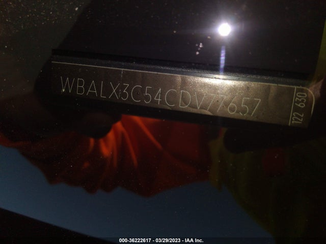 2012 BMW 6 SERIES 650I VIN: WBALX3C54CDV77657