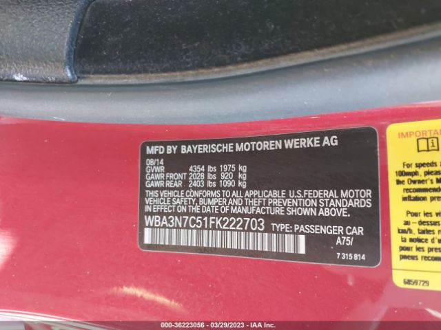 WBA3N7C51FK222703 BMW 4 Series 428i