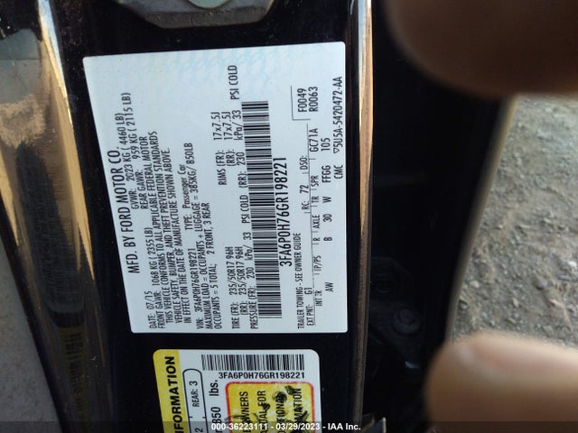 Ford 2016 2016 3FA6P0H76GR198221 Image 21