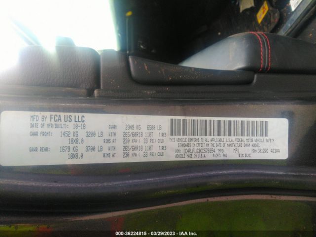 1C4RJFLG3KC578854 Jeep Grand Cherokee Trailhawk
