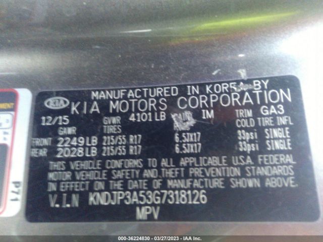 KNDJP3A53G7318126 KIA SOUL +