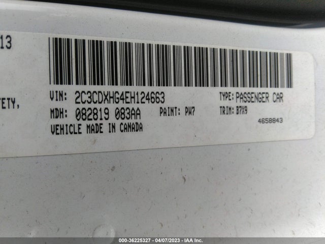 Dodge Charger Sxt 2014 2C3CDXHG4EH124663 Image 10