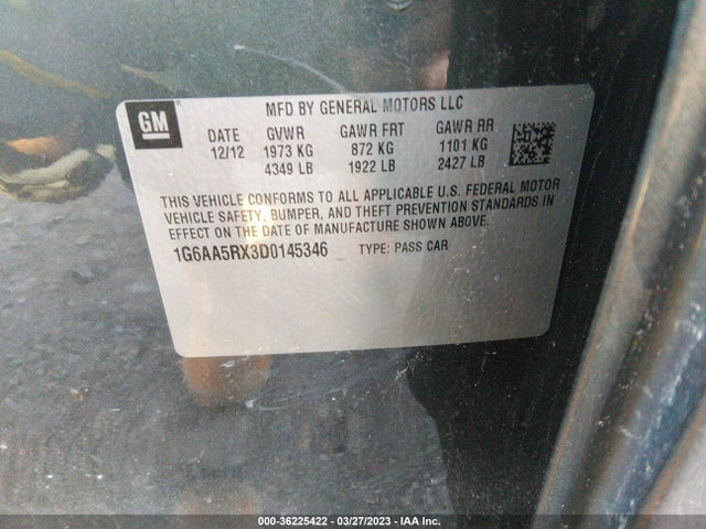 Cadillac ATS 2013 1G6AA5RX3D0145346 Image 9