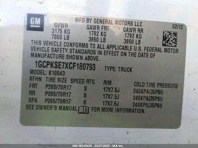 Chevrolet Silverado 1500 Lt 2012 1GCPKSE7XCF180793 Image 10