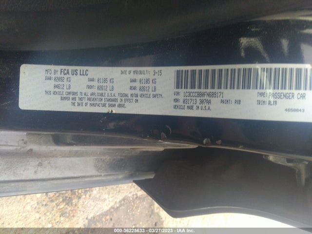 Chrysler 200 S 2015 1C3CCCBB0FN689171 Image 9