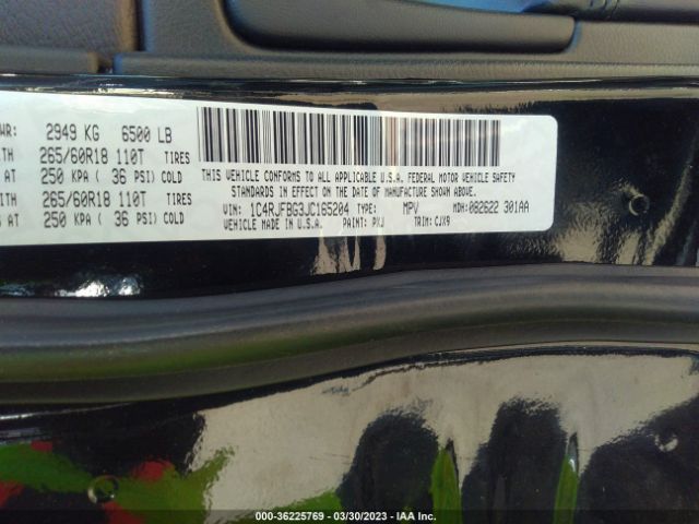 1C4RJFBG3JC165204 Jeep Grand Cherokee Limited
