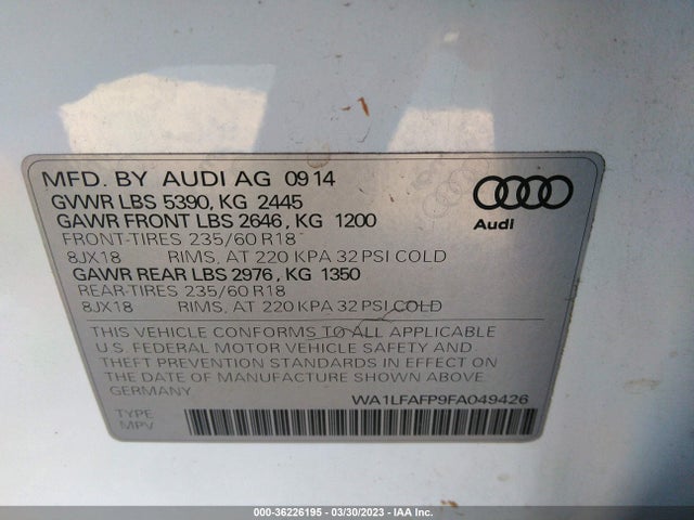 WA1LFAFP9FA049426 Audi Q5 Premium Plus