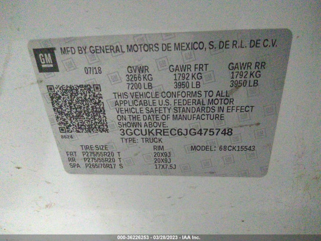 Chevrolet Silverado 1500 Lt 2018 3GCUKREC6JG475748 Image 9