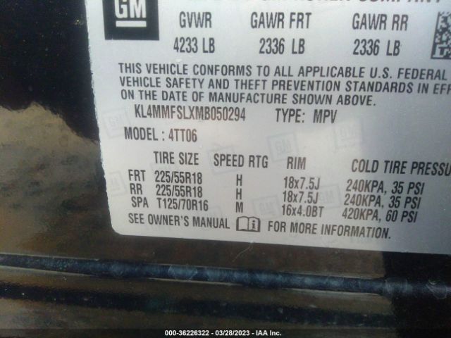 KL4MMFSLXMB050294 Buick Encore Gx Essence
