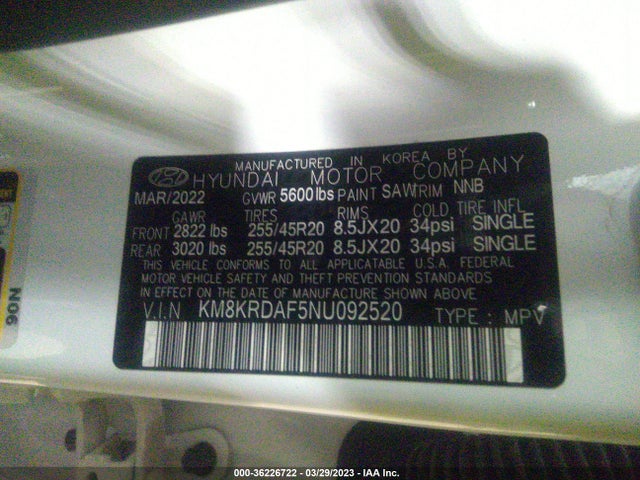 Hyundai Ioniq 5 Limited 2022 KM8KRDAF5NU092520 Image 10